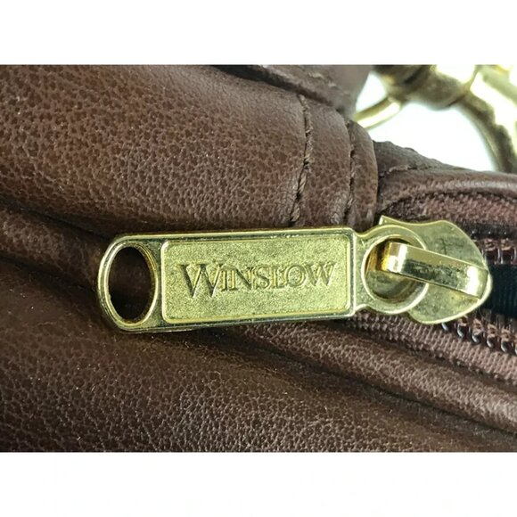 Winslow Unisex Adult Brown Leather‎ Adjustable Shoulder Strap Messenger Bag - Picture 12 of 12